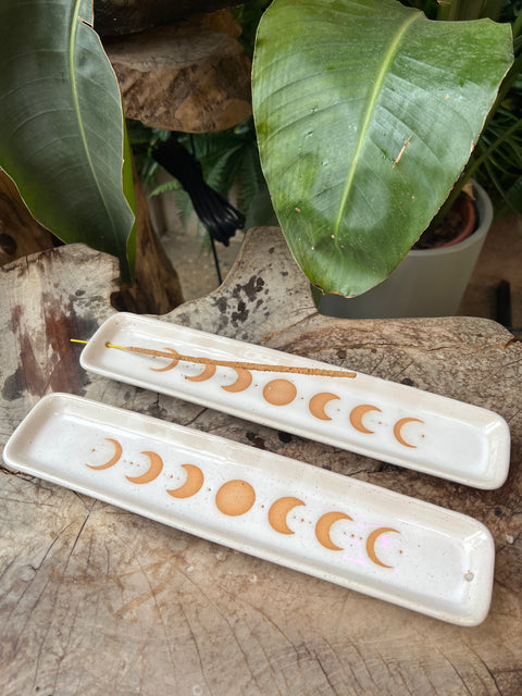 Moonphase incense holder