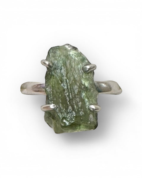 Moldavite Ring - Size L (B)