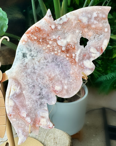 Pink Amethyst Butterfly - (L)