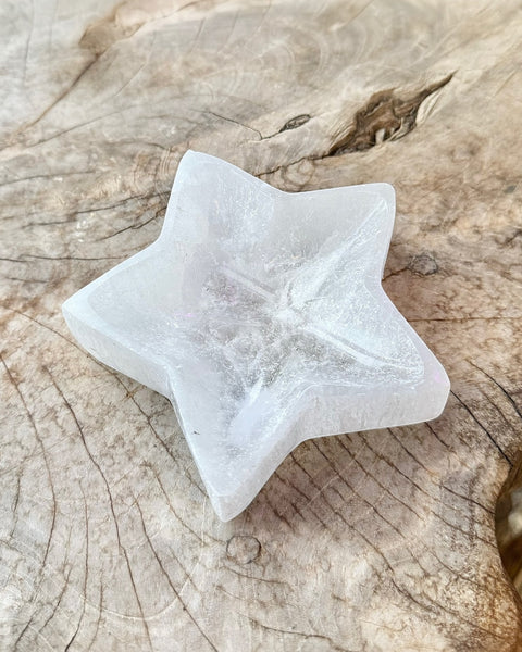 Selenite Star Dish