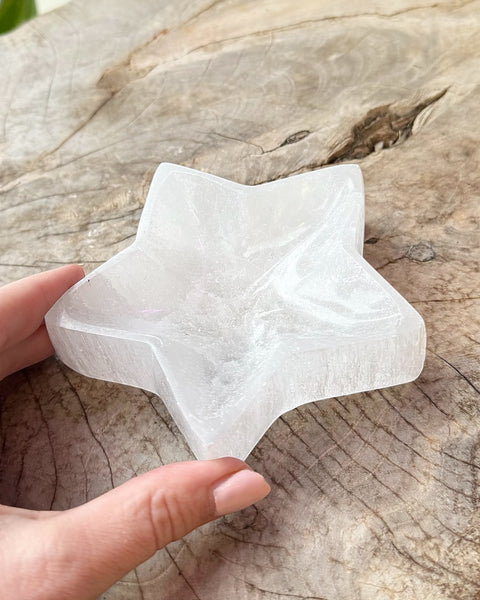Selenite Star Dish