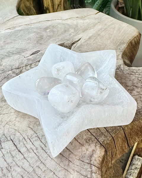 Selenite Star Dish