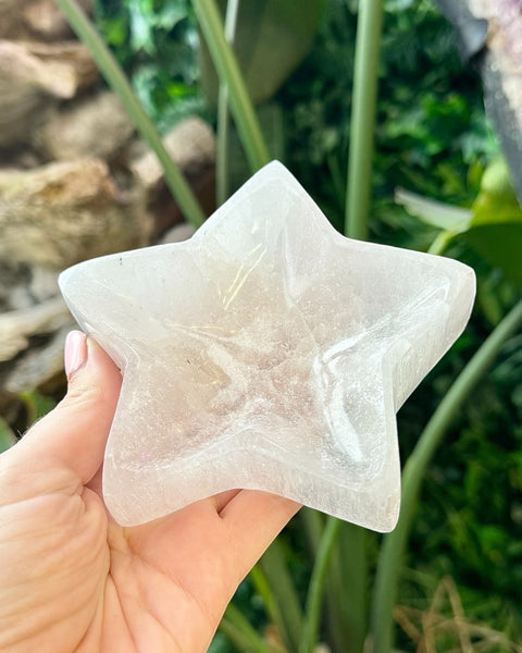 Selenite Star Dish
