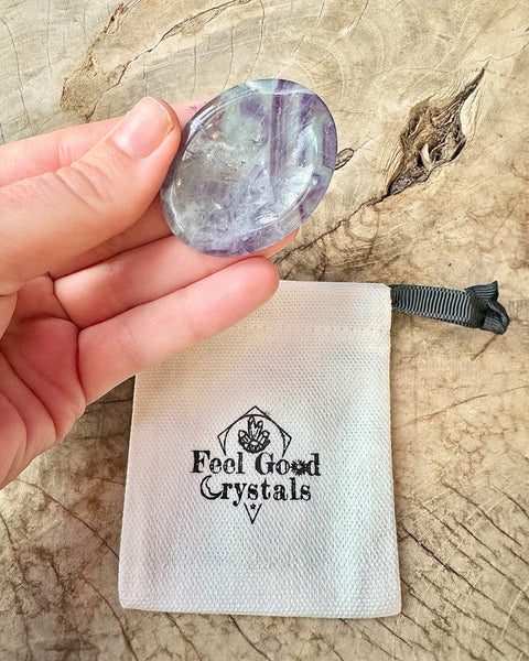 Fluorite Thumb Worry Stone