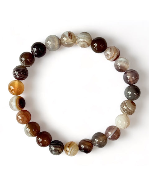 Agate Beaded Bracelet