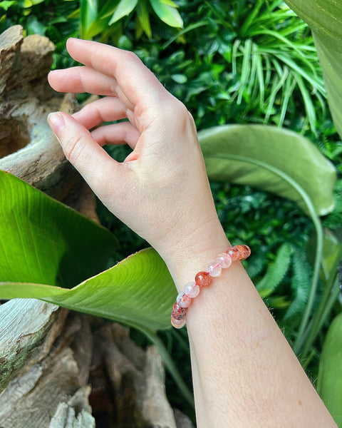 Fire Quartz Beaded Bracelet