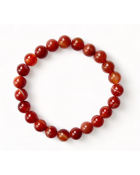 Carnelian Beaded Bracelet
