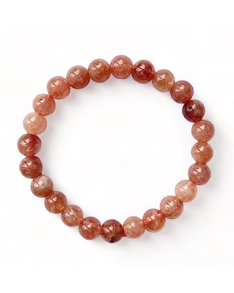 Fire Quartz Beaded Bracelet