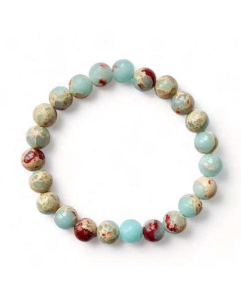 Shou Shan Jade Beaded Bracelet