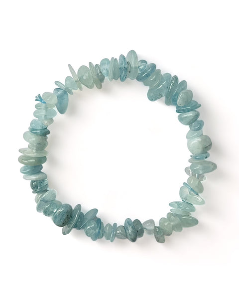 Aquamarine Chip Bracelet