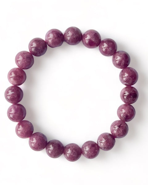 Pink Tourmaline Beaded Bracelet