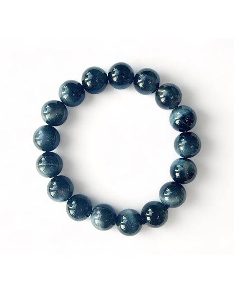 Blue Tigers Eye Beaded Bracelet
