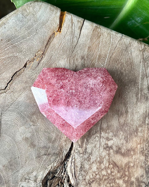 Strawberry Quartz Heart