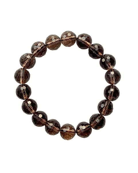 Smoky Quartz Faceted Bracelet