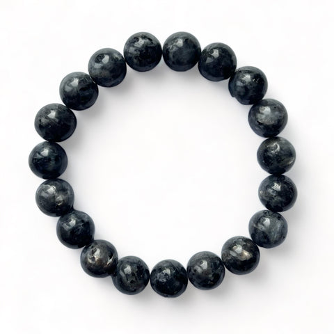 Larvikite Beaded Bracelet