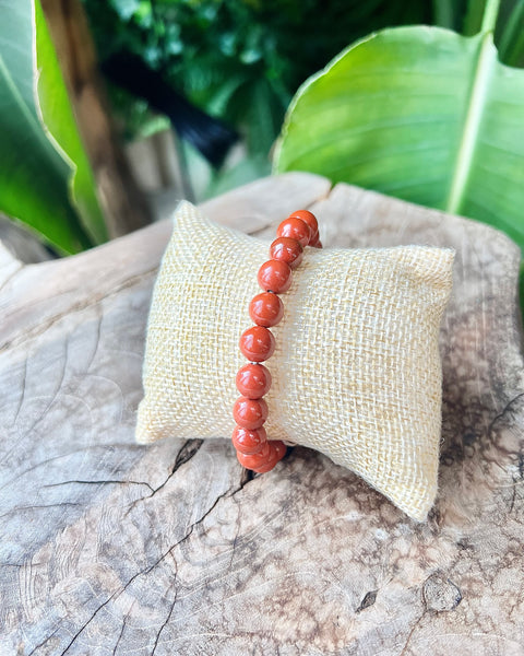 Red Jasper Beaded bracelet