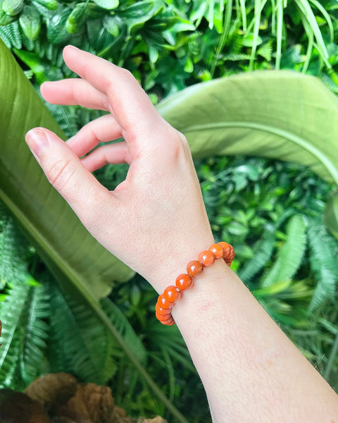 Red Jasper Beaded bracelet