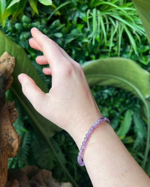 Amethyst Beaded Bracelet