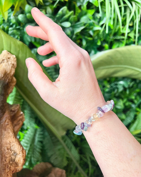 Fluorite Chip Bracelet
