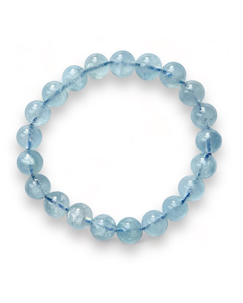 Aquamarine Beaded Bracelet