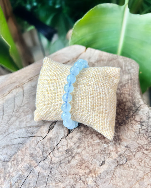 Aquamarine Beaded Bracelet