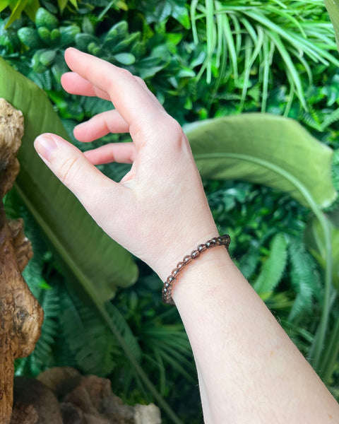 Smoky Quartz Beaded Bracelet
