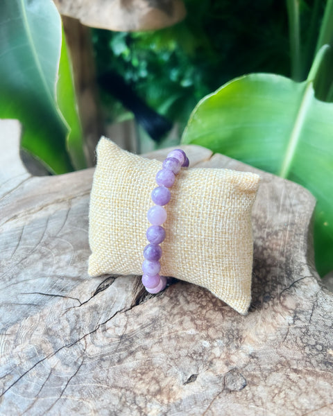 Lepidolite Beaded Bracelet