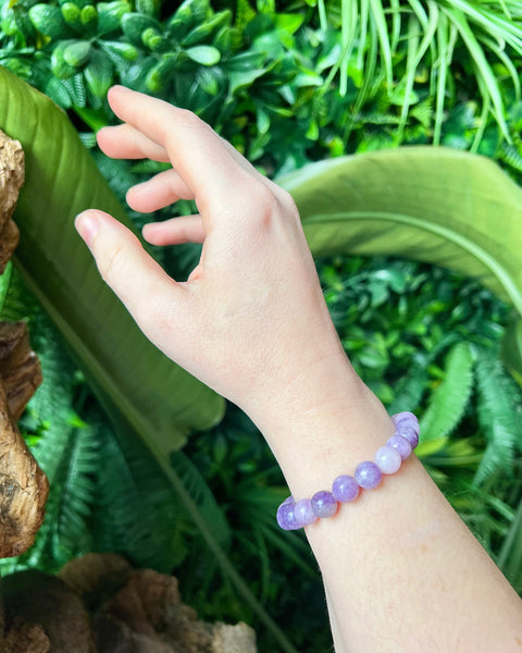 Lepidolite Beaded Bracelet