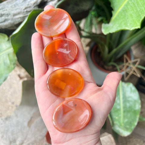 Carnelian Thumb Worry Stone