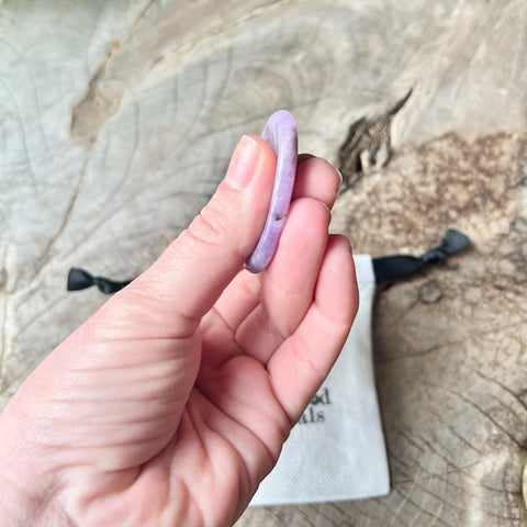 Lepidolite Thumb Worry Stone