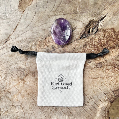 Amethyst Thumb Worry Stone