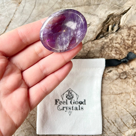 Amethyst Thumb Worry Stone