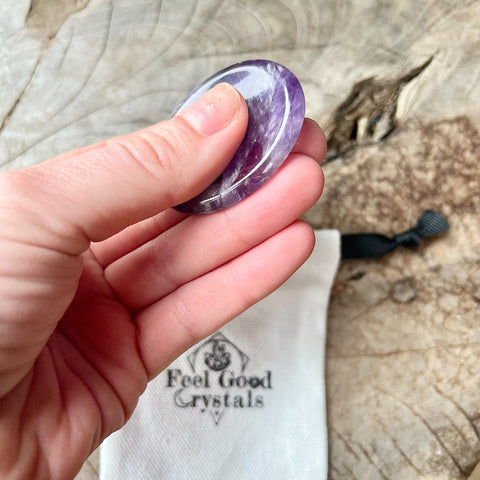 Amethyst Thumb Worry Stone