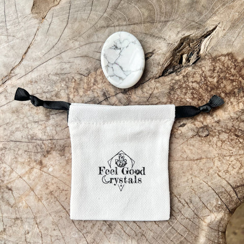 Howlite Thumb Worry Stone