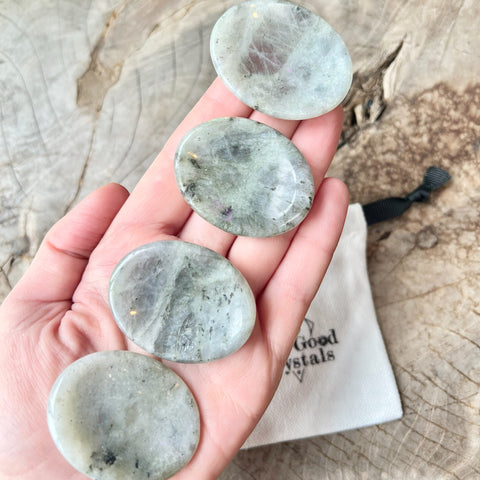 Labradorite Thumb Worry Stone