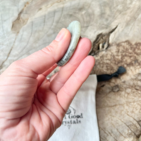 Labradorite Thumb Worry Stone