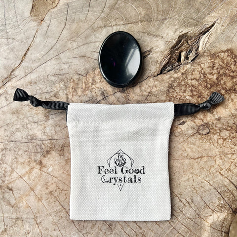 Obsidian Thumb Worry Stone