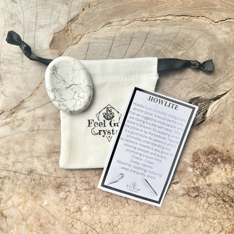 Howlite Thumb Worry Stone