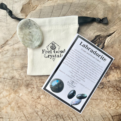 Labradorite Thumb Worry Stone