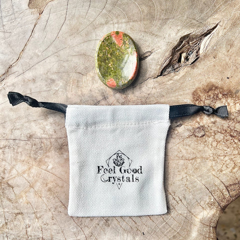 Unakite Thumb Worry Stone