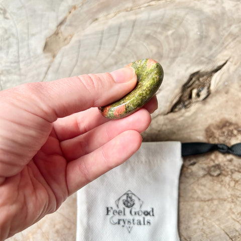 Unakite Thumb Worry Stone