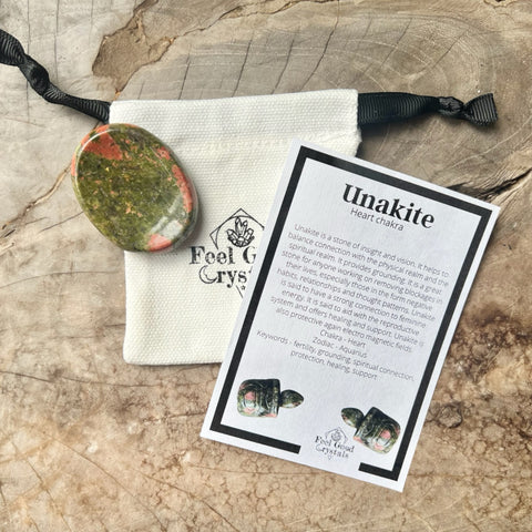 Unakite Thumb Worry Stone