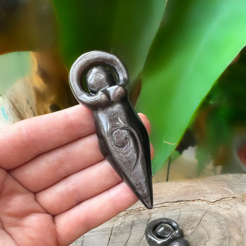 Silver Sheen Obsidian Goddess