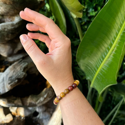 Mookaite Beaded Bracelet