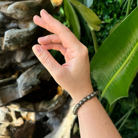Pyrite Beaded Bracelet