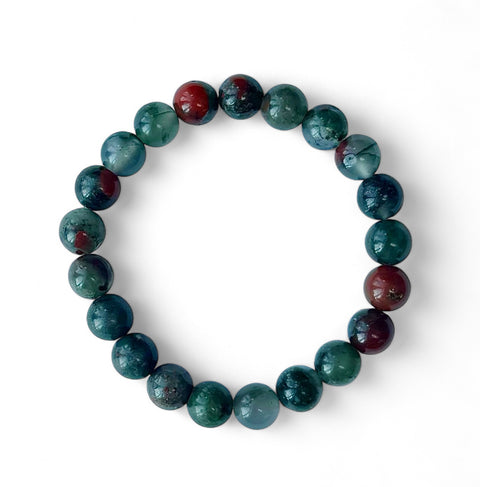 Bloodstone Beaded Bracelet