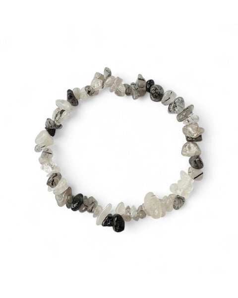 Tourmalated Quartz Chip Bracelet