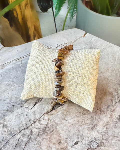 Tigers Eye Chip Bracelet
