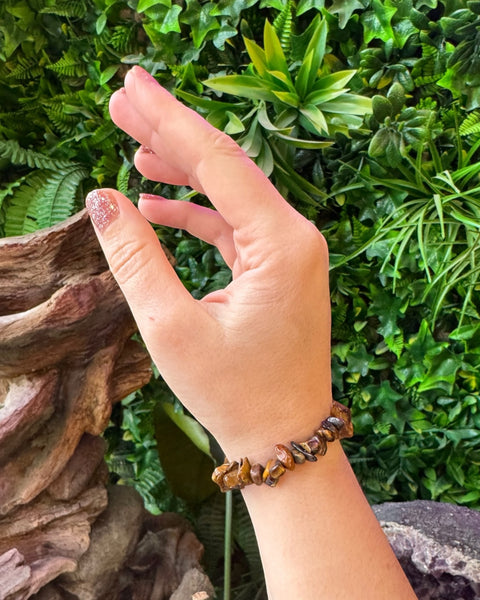 Tigers Eye Chip Bracelet