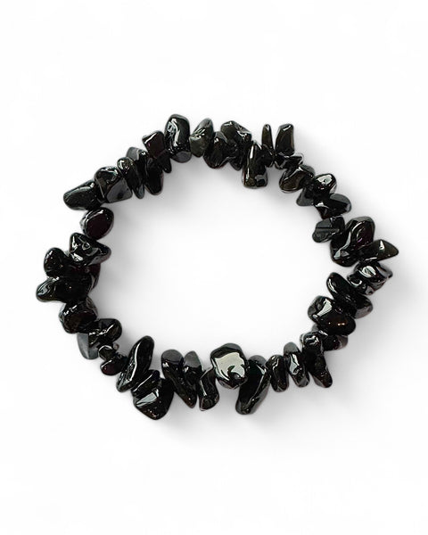 Obsidian Chip Bracelet